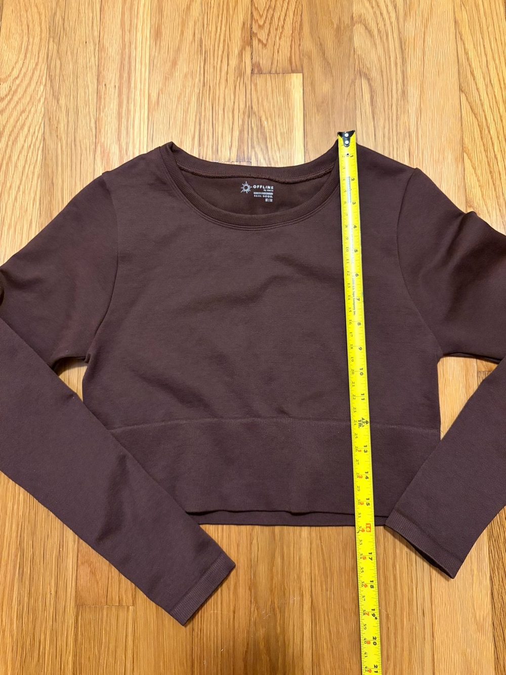 Offline by Aerie long sleeved cropped shirt